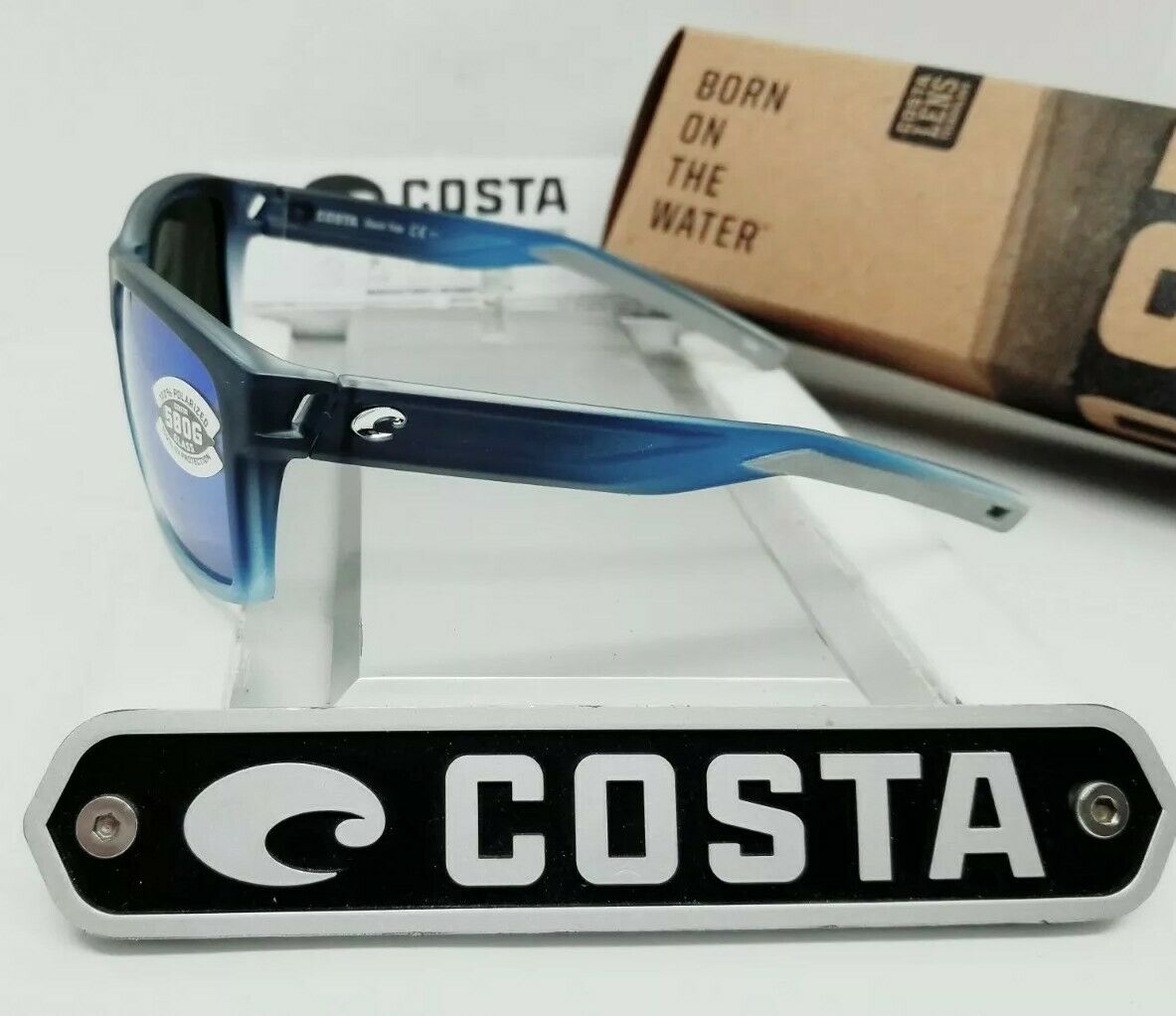 Costa Del Mar SLACK TIDE sunglasses - Bahama Blue Fade/Blue Mirror 580G (GLASS)