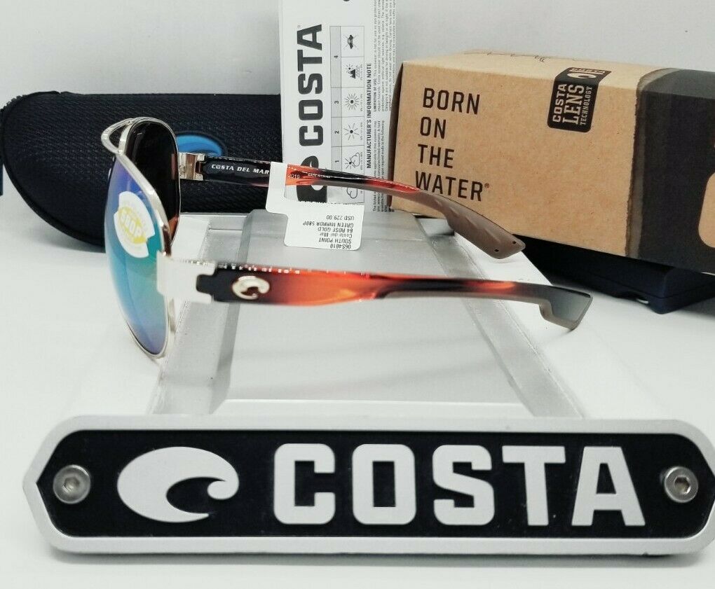 Costa Del Mar SOUTH POINT sunglasses - Gold/Green Mirror 580P