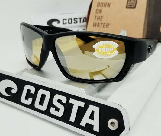 Costa Del Mar TUNA ALLEY sunglasses - Blackout/Sunrise Silver Mirror 580P