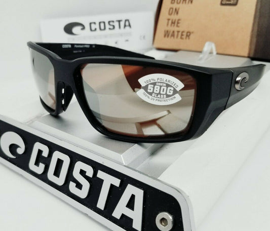 Costa Del Mar FANTAIL PRO Fishing sunglasses - Matte Black/Silver Copper Mirror 580G