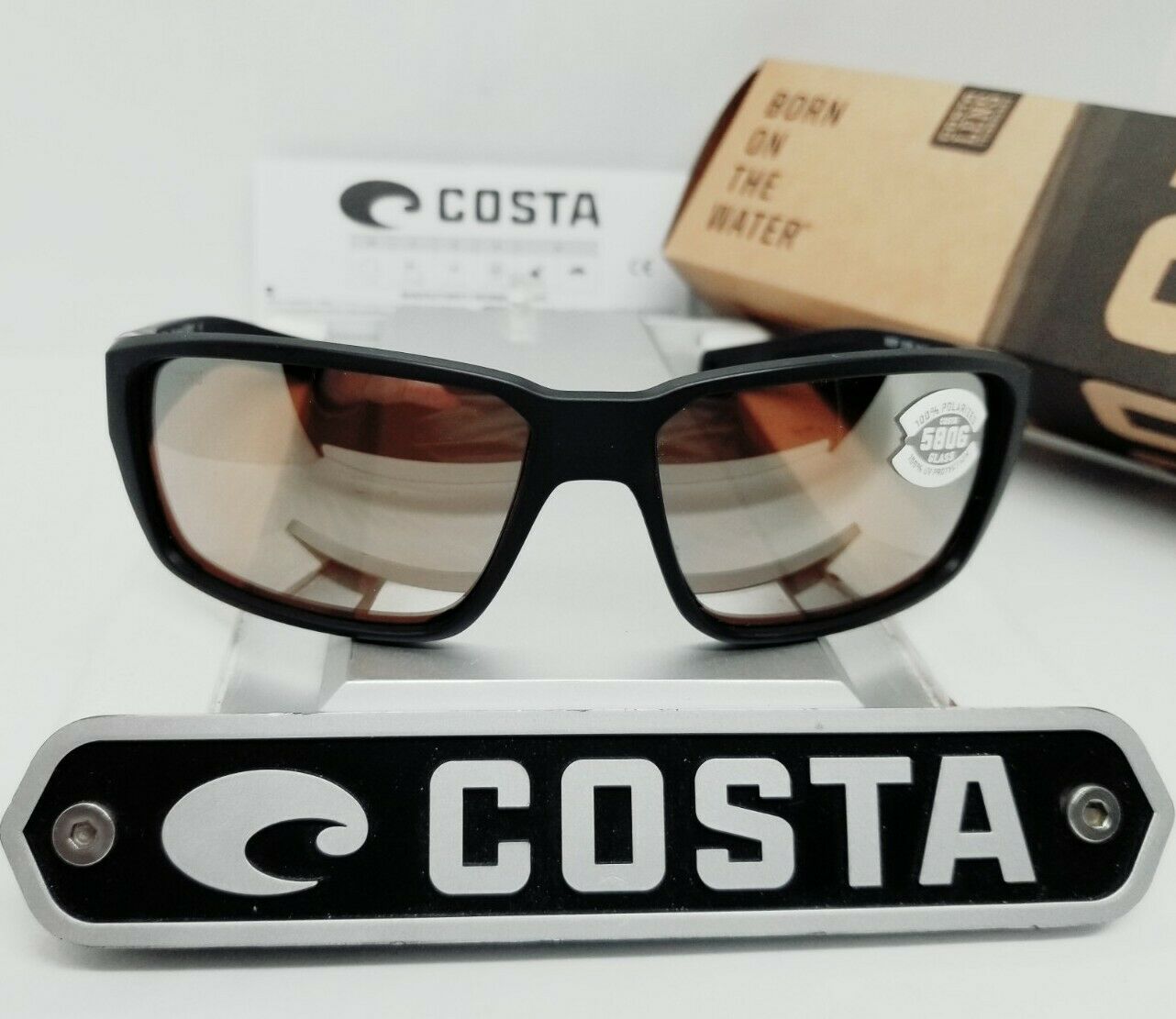 Costa Del Mar FANTAIL PRO Fishing sunglasses Matte Black/Silver