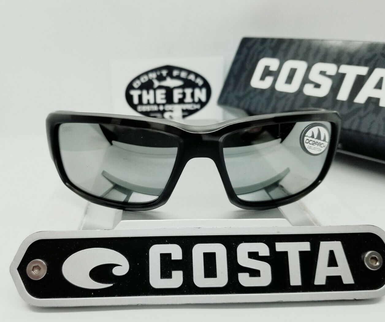 Costa Del Mar FANTAIL sunglasses - Ocearch - Tiger Shark/Silver Mirror 580G (GLASS)