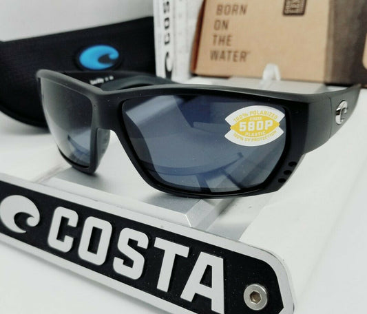 Costa Del Mar TUNA ALLEY sunglasses - Matte Black/Gray 580P