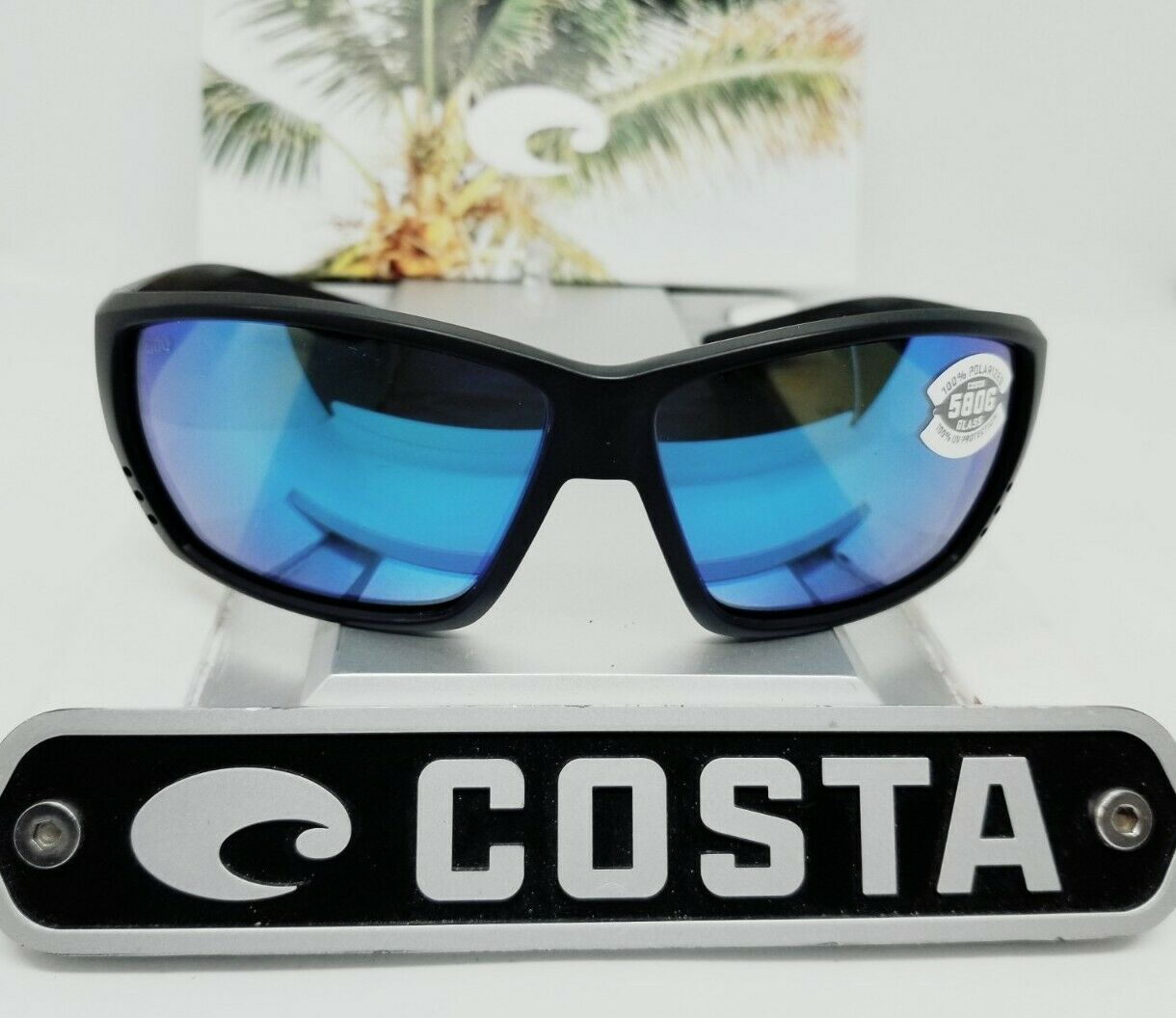 Costa Del Mar TUNA ALLEY sunglasses - Blackout/Blue Mirror 580G