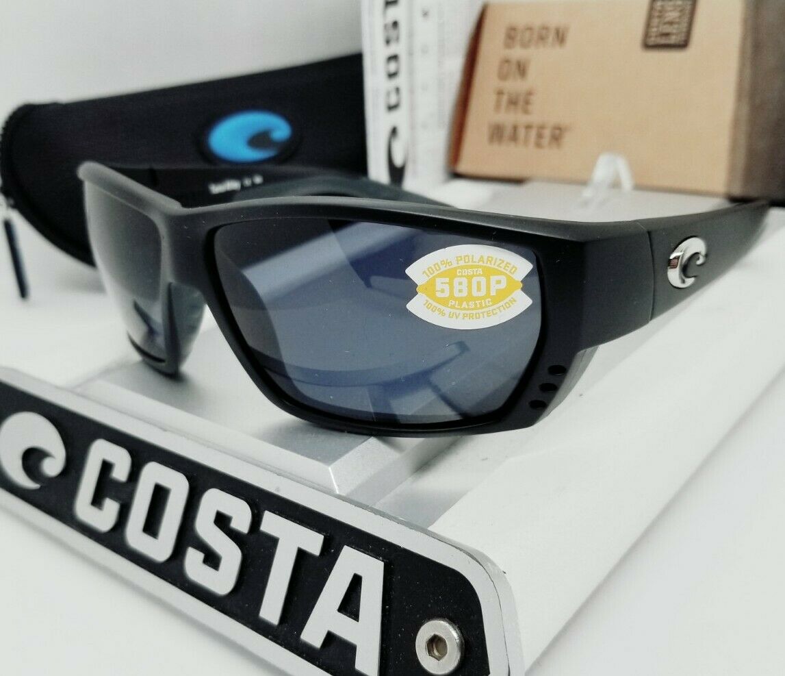 Costa Del Mar TUNA ALLEY sunglasses - Matte Black/Gray 580P